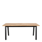 Savona Dining Table in Oak with Herringbone Effect - YANDZ HOME