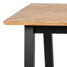 Savona Dining Table in Oak with Herringbone Effect - YANDZ HOME