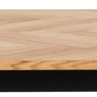 Savona Dining Table in Oak with Herringbone Effect - YANDZ HOME