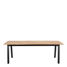 Savona Dining Table in Oak with Herringbone Effect - YANDZ HOME