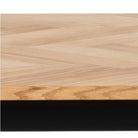Savona Dining Table in Oak with Herringbone Effect - YANDZ HOME