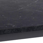 Amara Dining Table with Black Marble Effect Top and Black Legs - YANDZ HOME