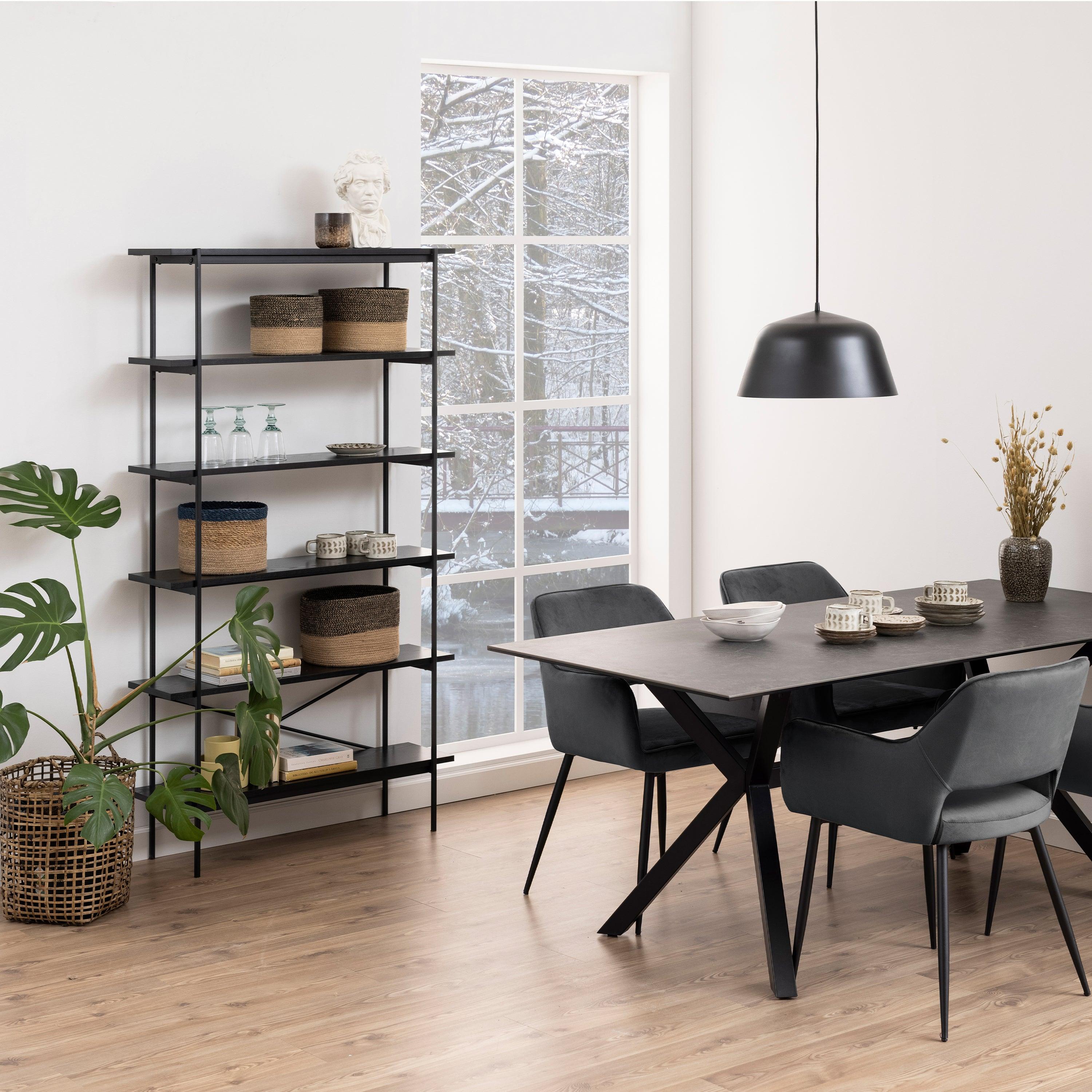 Ansel Bookcase with 5 Shelves - YANDZ HOME