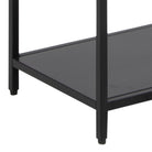 Sophia Tall Bookcase with 5 Shelves in Matt Black - YANDZ HOME