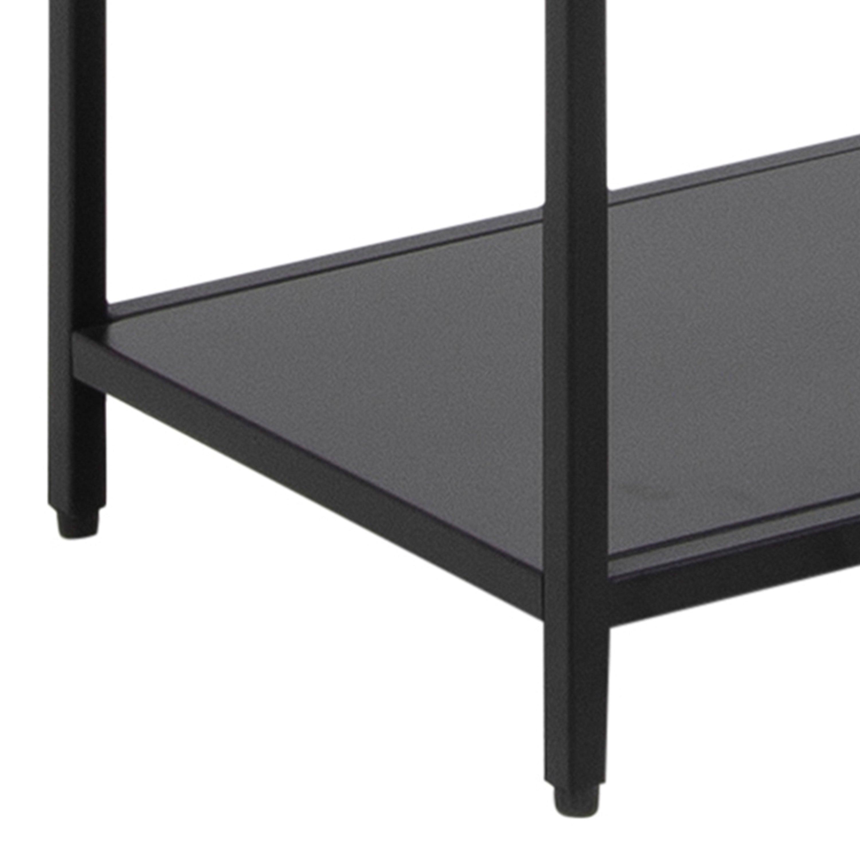 Sophia Tall Bookcase with 5 Shelves in Matt Black - YANDZ HOME