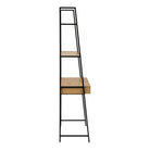 Selina Bookcase with 1 Drawer – Black Metal & Oak - YANDZ HOME
