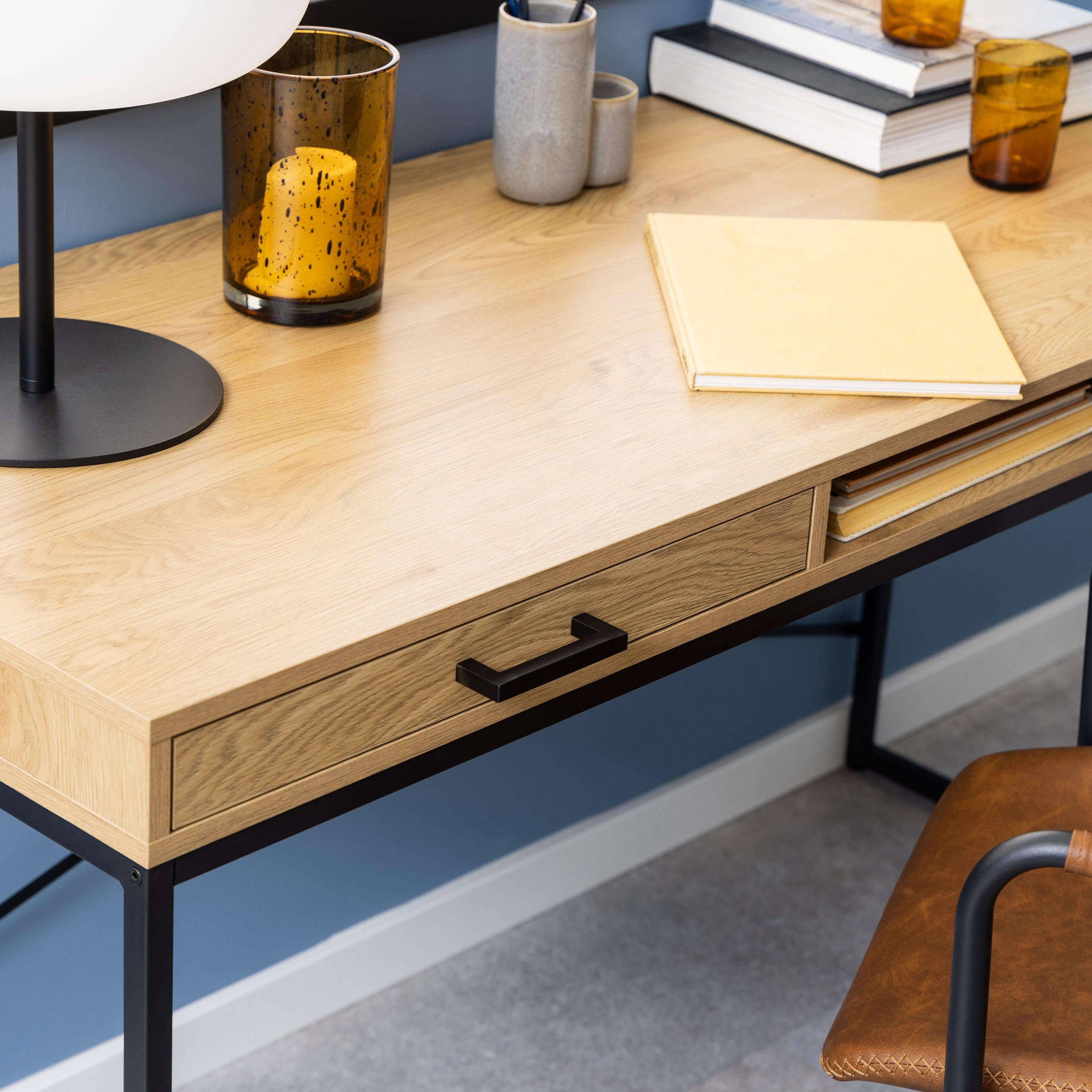 Lila Desk with 1 Drawer - YANDZ HOME