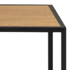 Celeste Bookcase with 4 Shelves – Black Metal & Wild Oak - YANDZ HOME