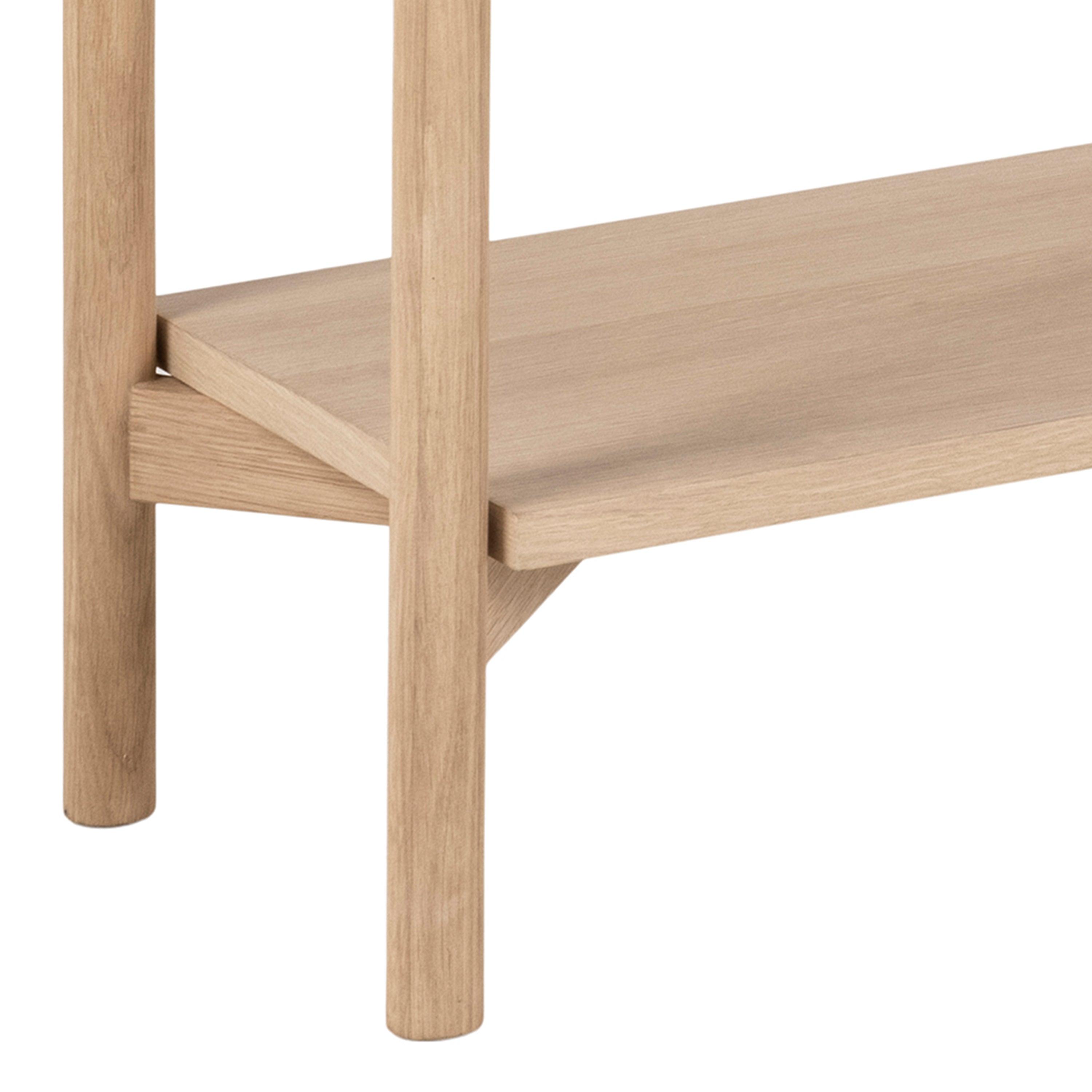 Lena Bookcase with 4 Shelves in White Oak Veneer - YANDZ HOME