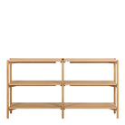 Lena Bookcase with 4 Shelves in White Oak Veneer - YANDZ HOME