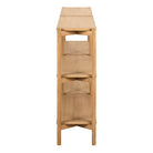 Lena Bookcase with 4 Shelves in White Oak Veneer - YANDZ HOME
