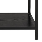 Celeste Bookcase with 4 Shelves – Black Metal & Wild Oak - YANDZ HOME