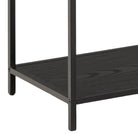 Celeste Bookcase with 4 Shelves – Black Metal & Wild Oak - YANDZ HOME