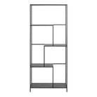 Serena Bookcase with 4 Shelves in Black - YANDZ HOME