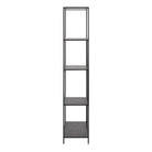Serena Bookcase with 4 Shelves in Black - YANDZ HOME