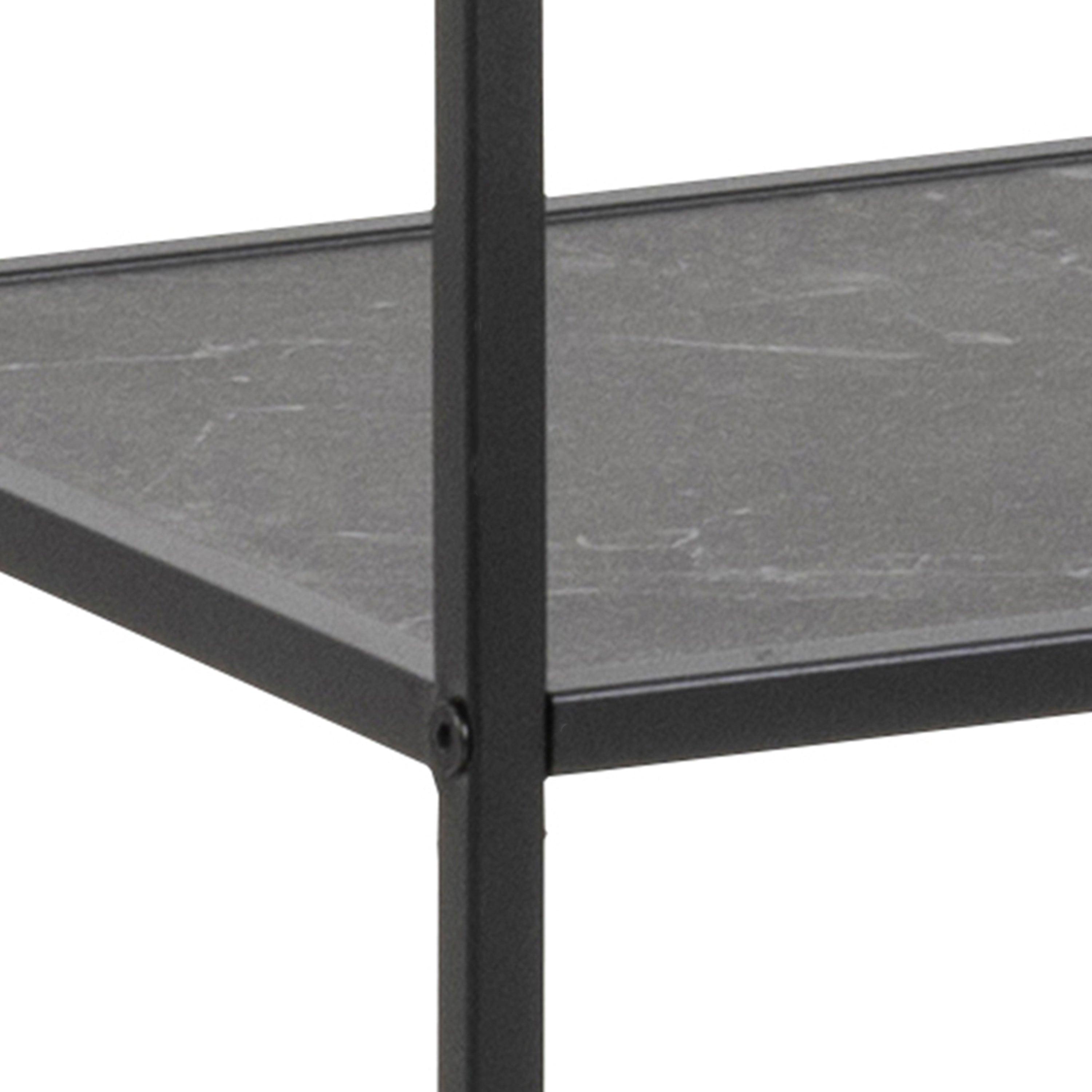 Serena Bookcase with 4 Shelves in Black - YANDZ HOME