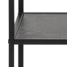 Serena Bookcase with 4 Shelves in Black - YANDZ HOME