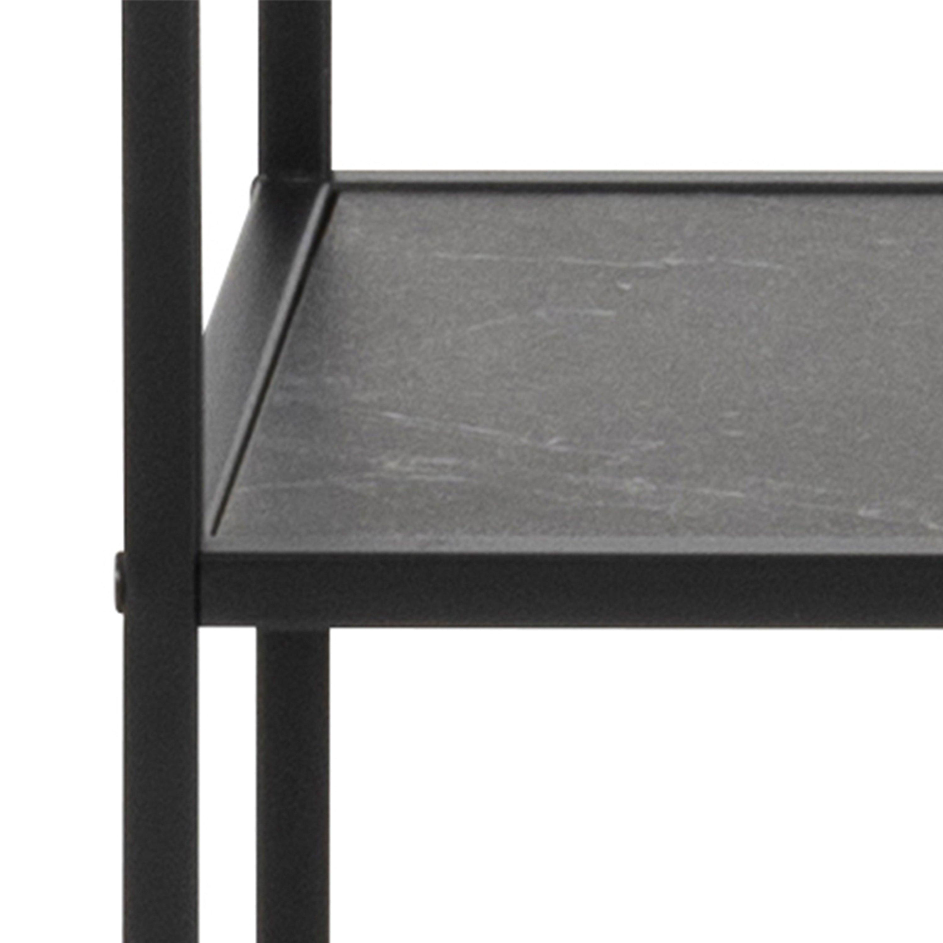 Serena Bookcase with 4 Shelves in Black - YANDZ HOME