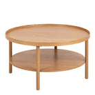 Oakridge Round Coffee Table in Oak – 80x42 cm - YANDZ HOME