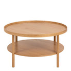 Oakridge Round Coffee Table in Oak – 80x42 cm - YANDZ HOME
