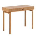 Everett Oak Desk with Tambour Doors - YANDZ HOME