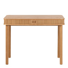 Everett Oak Desk with Tambour Doors - YANDZ HOME