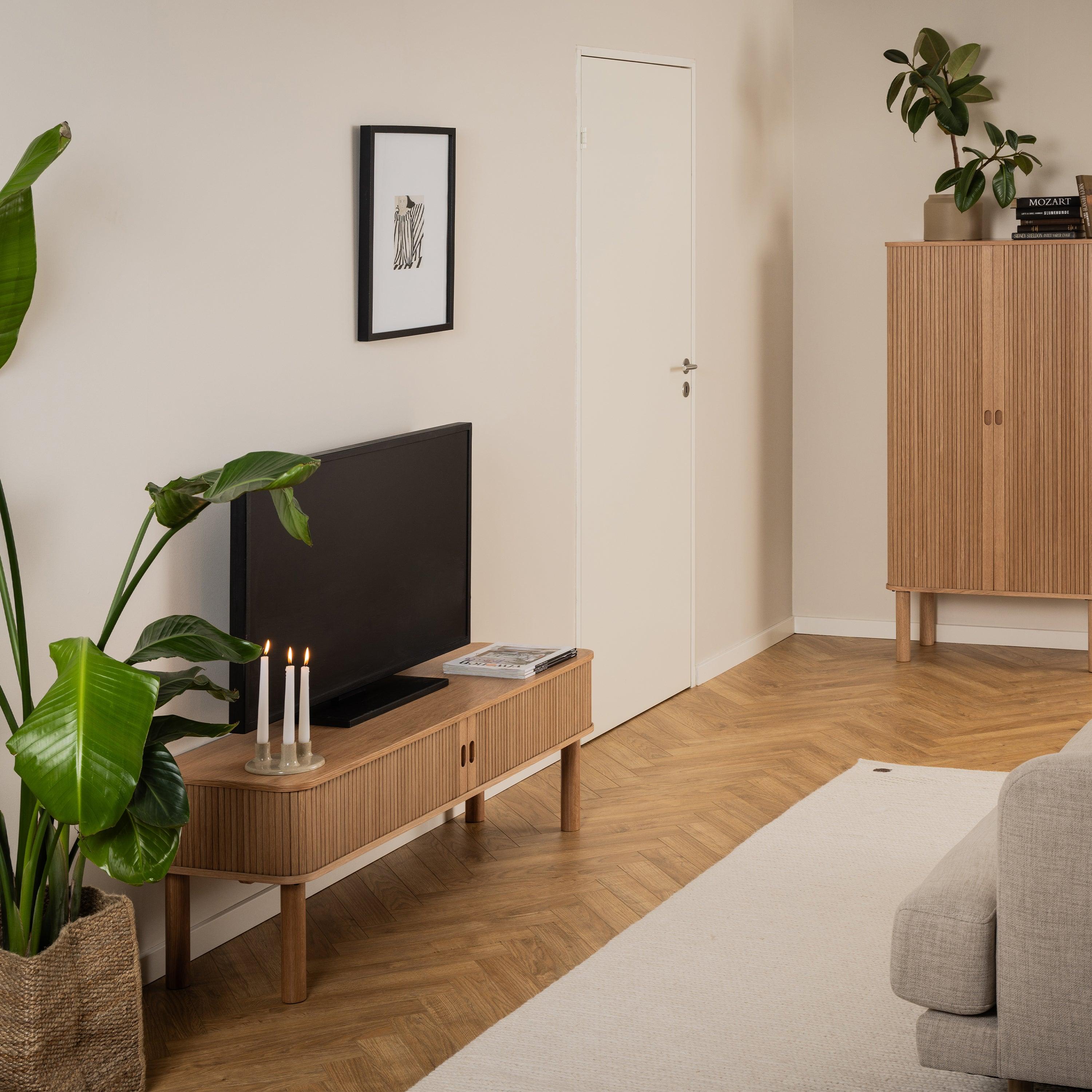 Lancaster TV Unit In Oak - YANDZ HOME