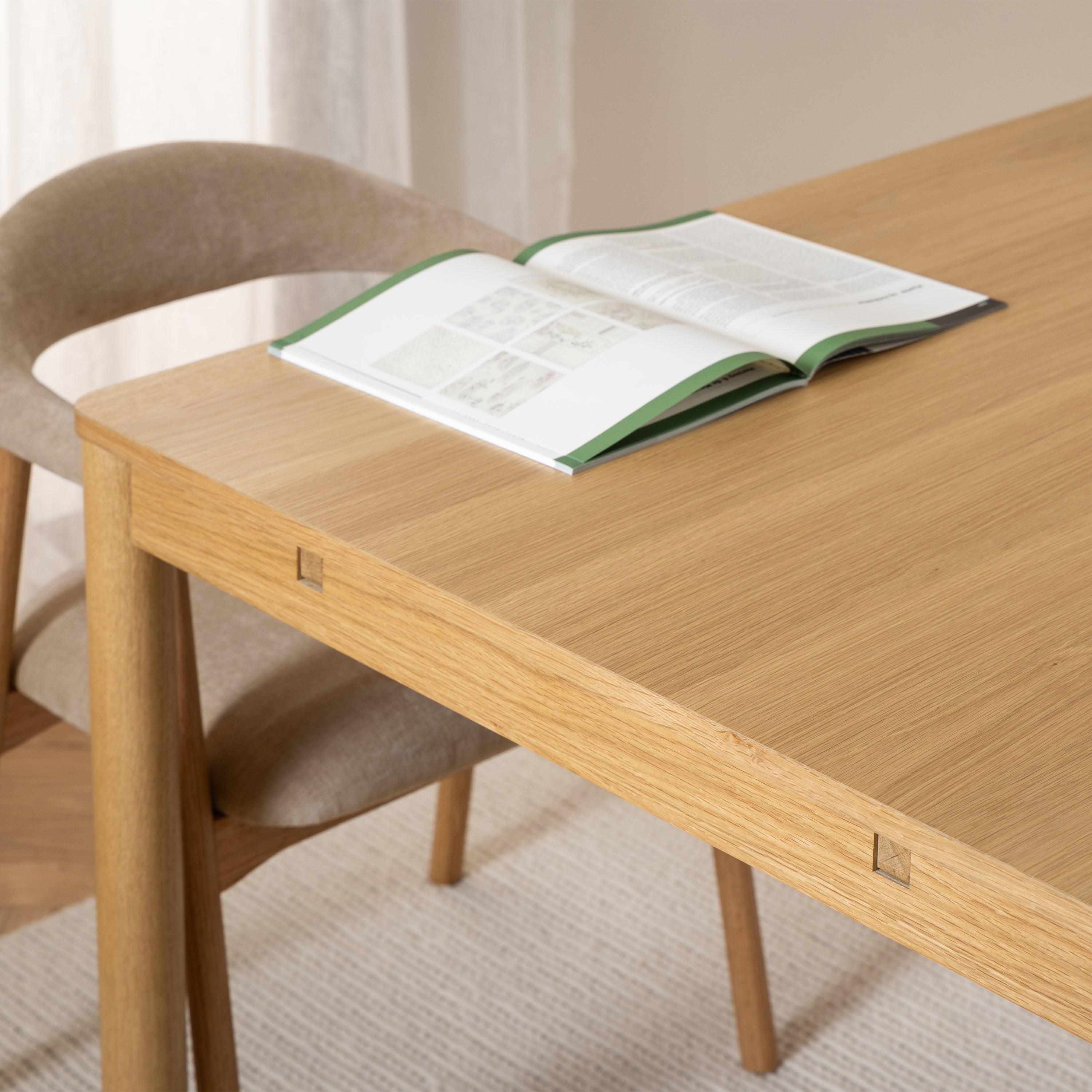 Atlantica Dining Table in Oak with Extension Leaves - YANDZ HOME