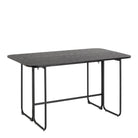 Modern Extendable Dining Table with Storage in Black - YANDZ HOME
