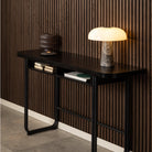Modern Extendable Dining Table with Storage in Black - YANDZ HOME