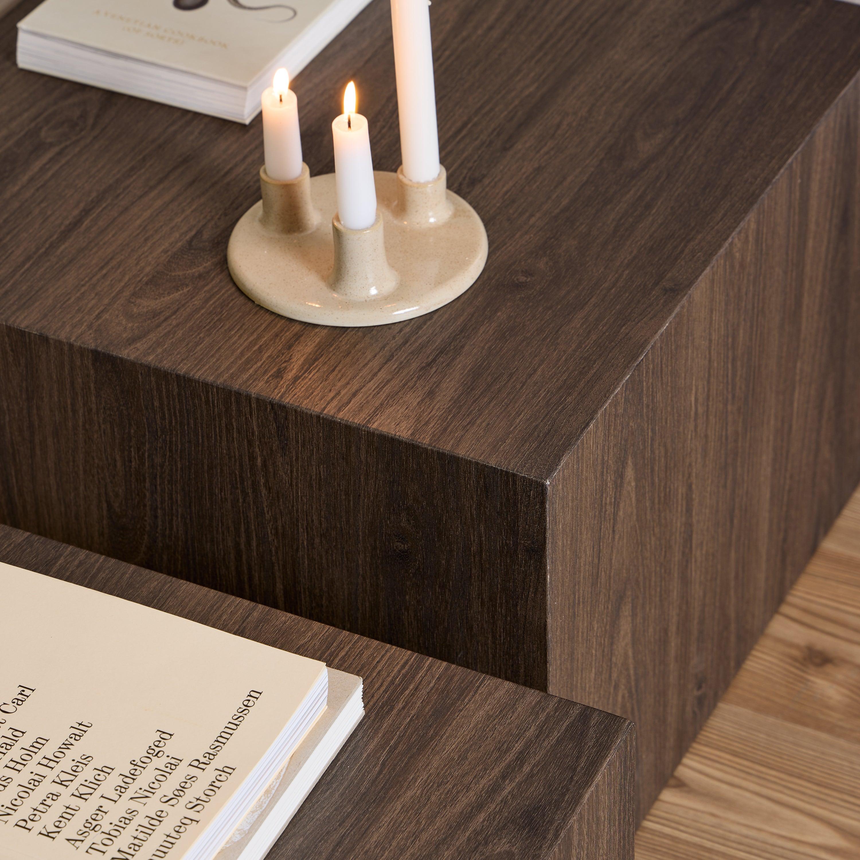 Cube Square Coffee Table Set – 58x58 cm - YANDZ HOME
