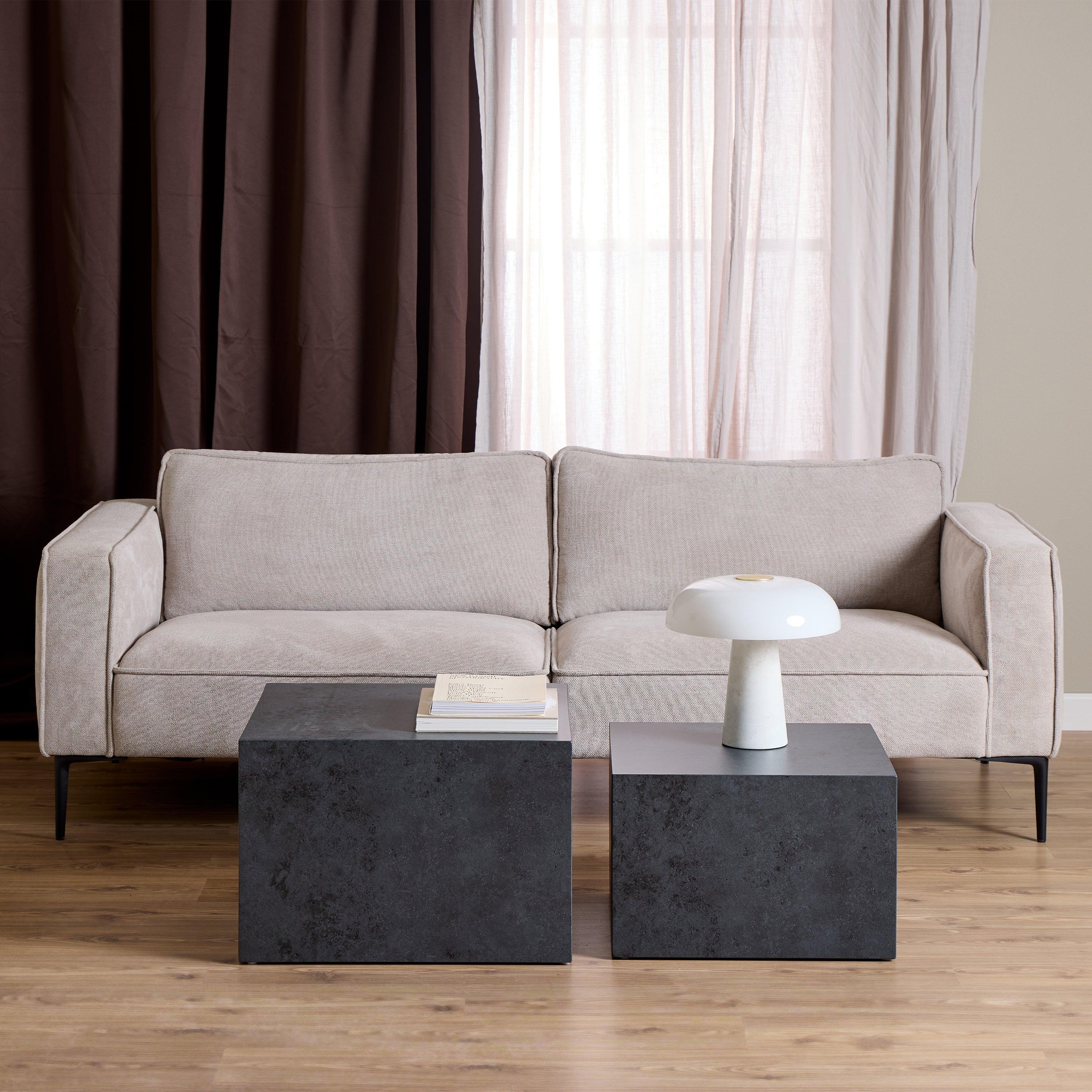 Cube Square Coffee Table Set – 58x58 cm - YANDZ HOME