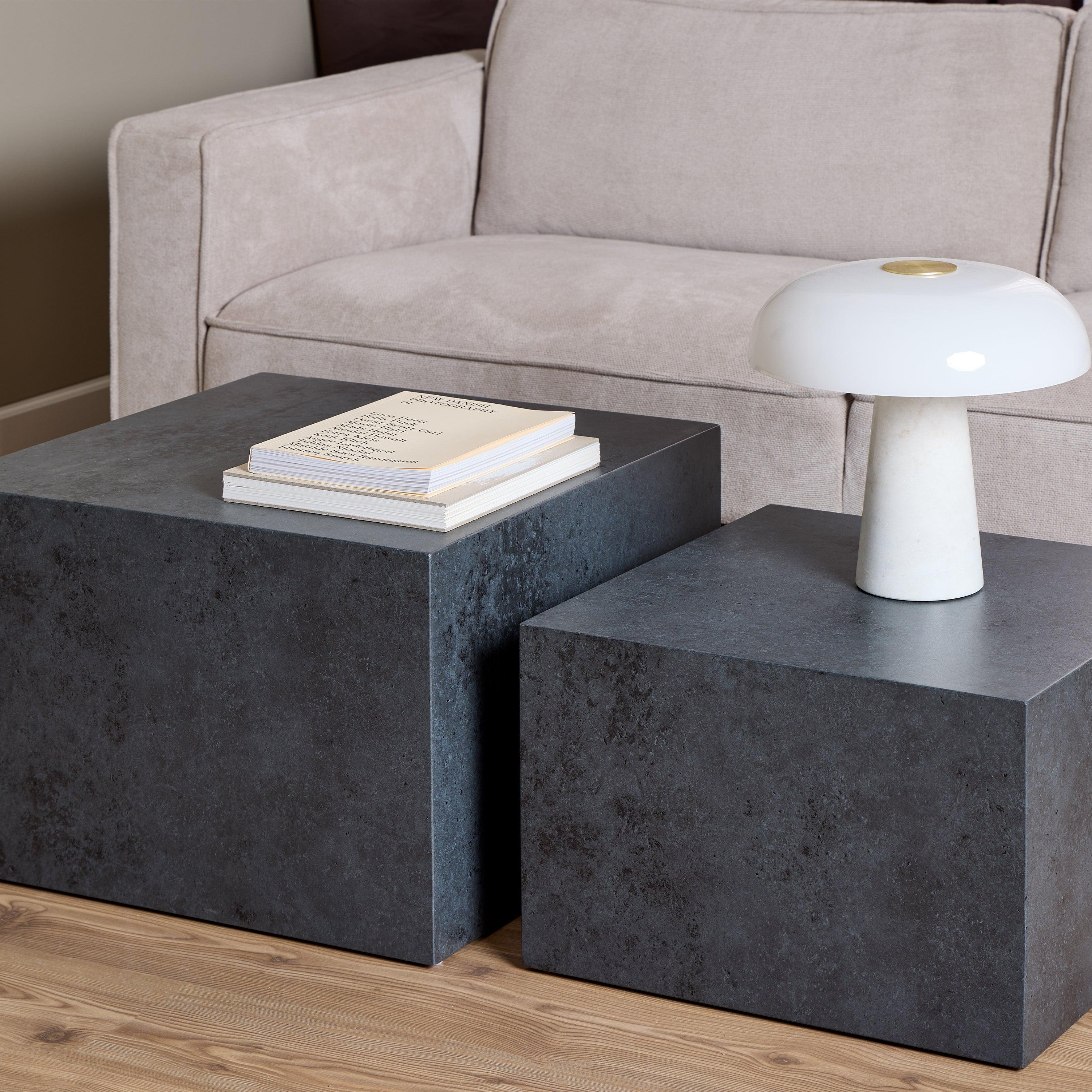 Cube Square Coffee Table Set – 58x58 cm - YANDZ HOME