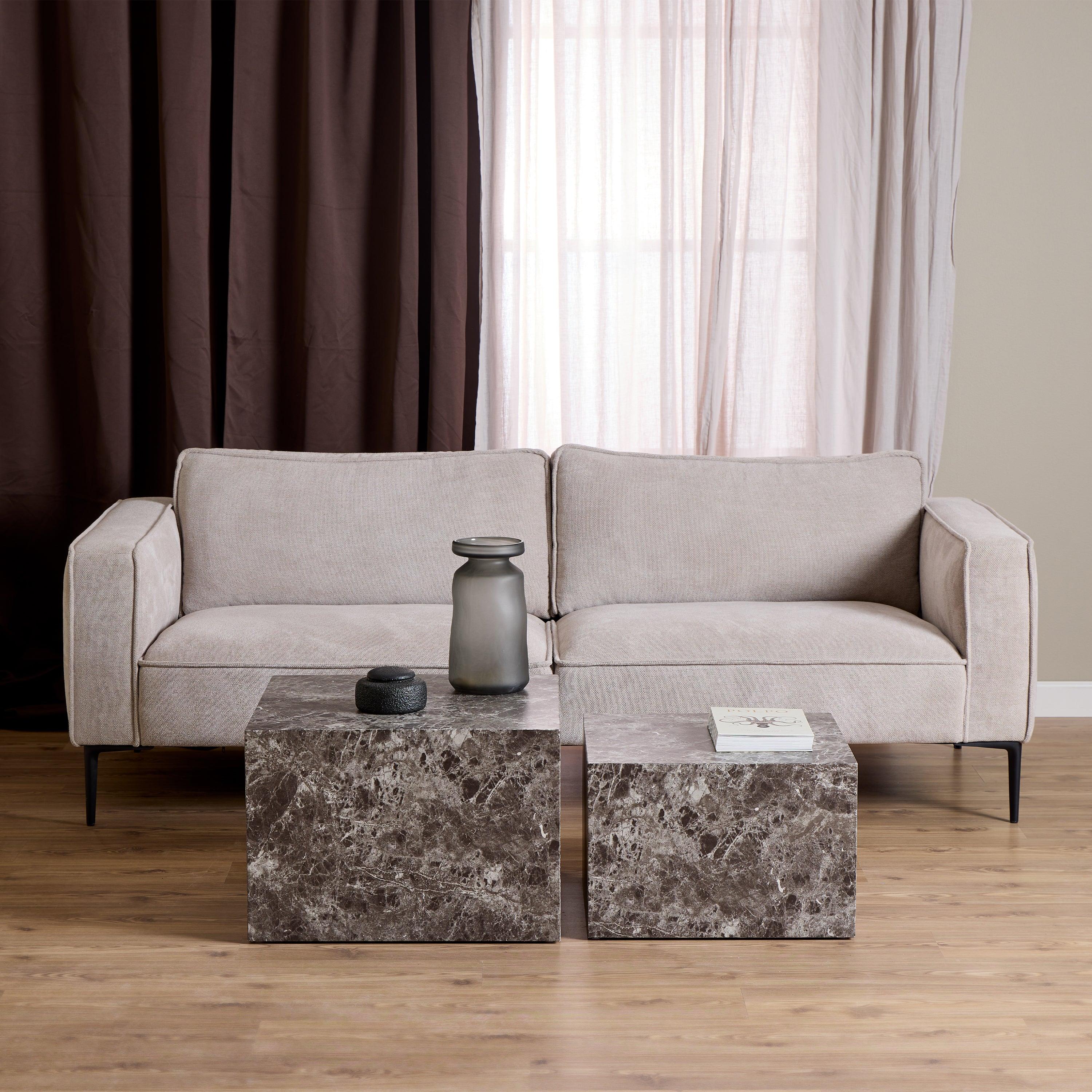 Cube Square Coffee Table Set – 58x58 cm - YANDZ HOME
