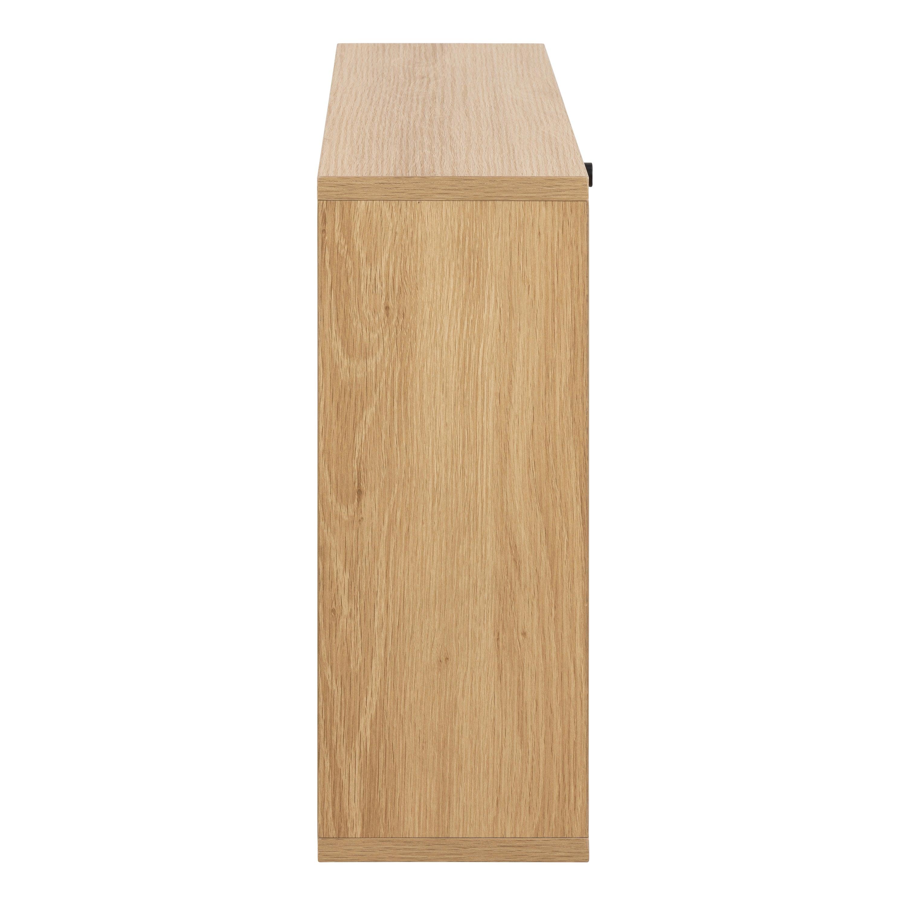 Aldwyn Shoe Cabinet 1 Flip Down Door in Oak - YANDZ HOME