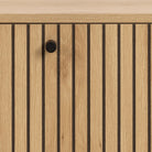Aldwyn Shoe Cabinet 1 Flip Down Door in Oak - YANDZ HOME
