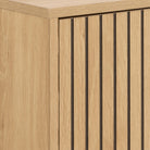 Aldwyn Shoe Cabinet 1 Flip Down Door in Oak - YANDZ HOME