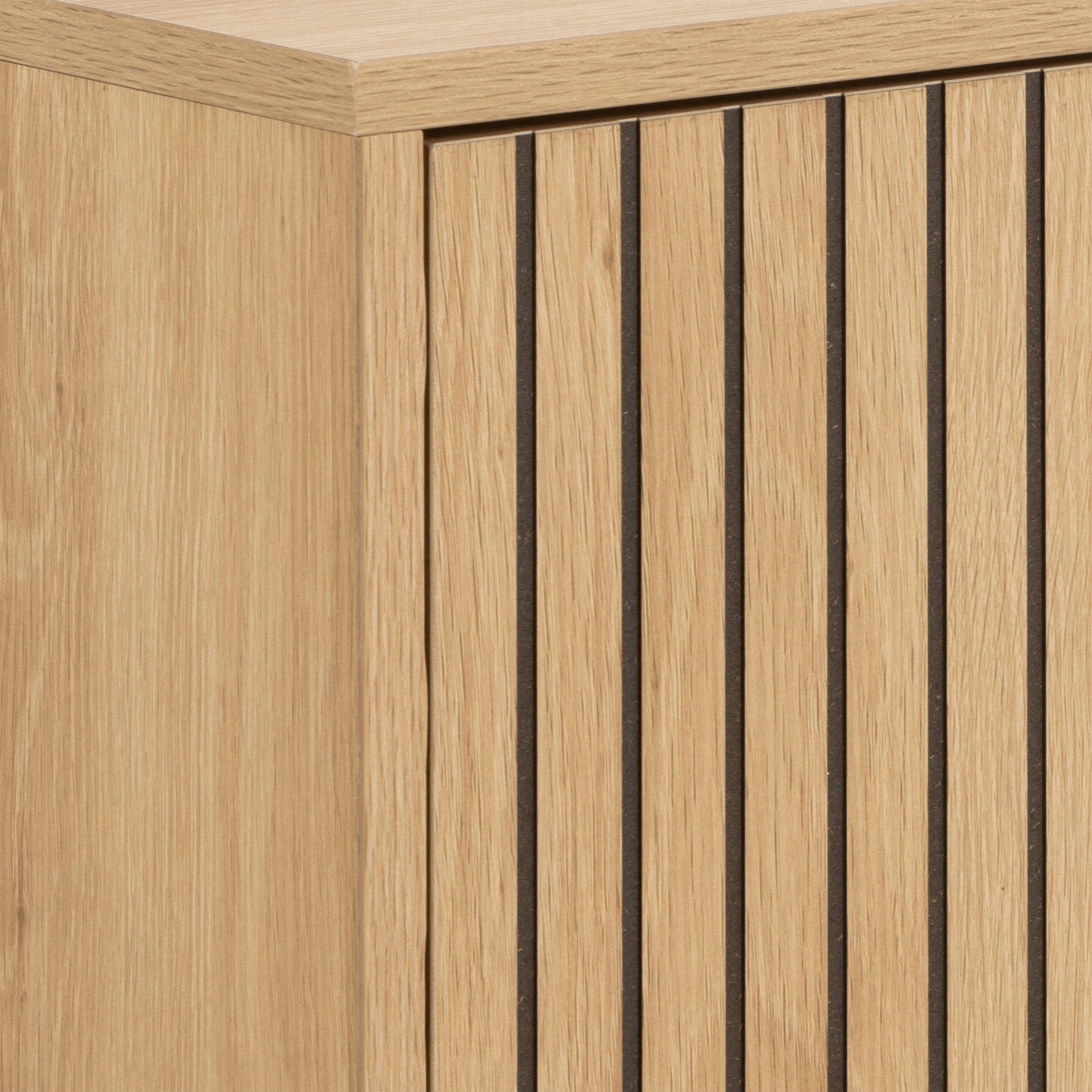 Aldwyn Shoe Cabinet 1 Flip Down Door in Oak - YANDZ HOME