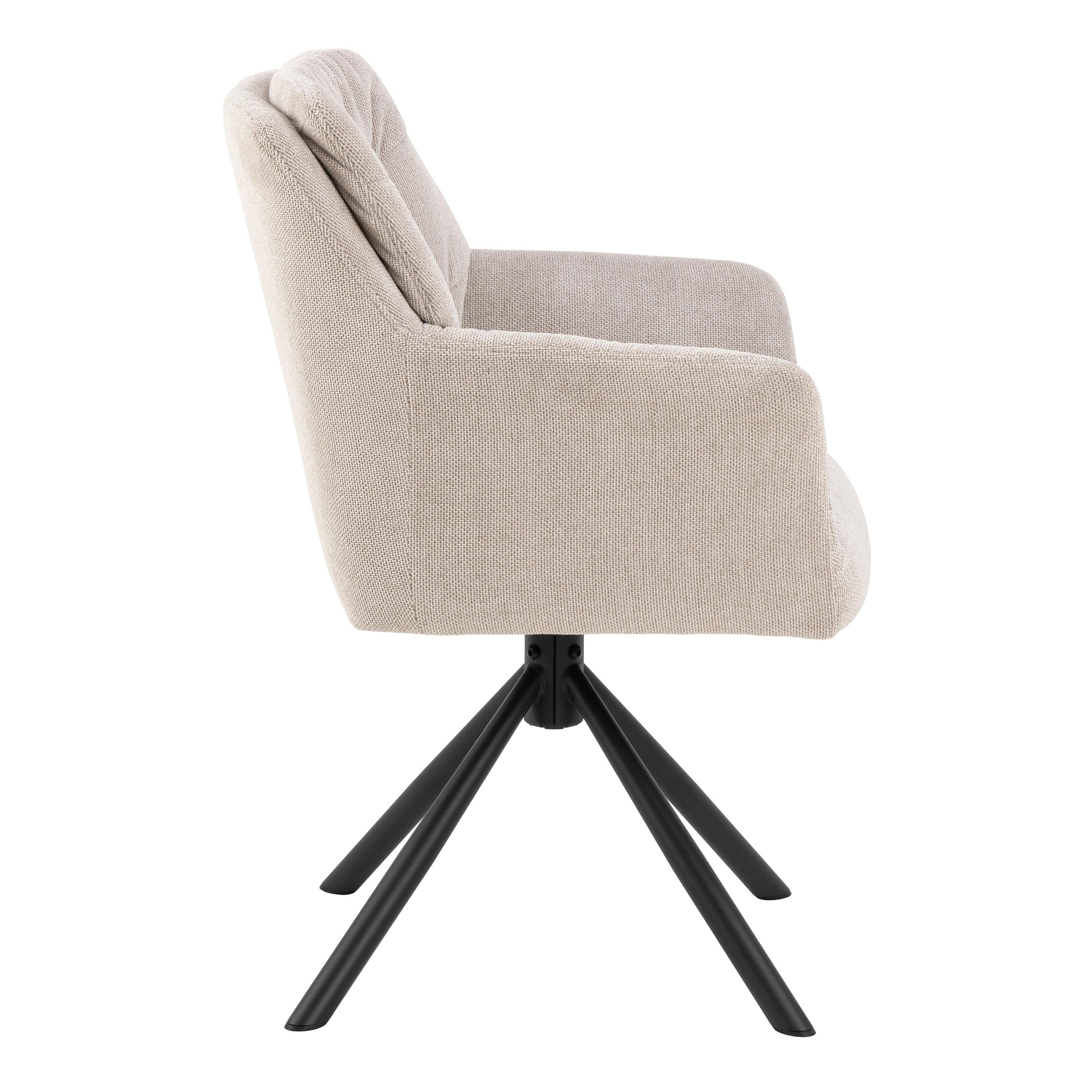 Valencia Swivel Dining Chair with Armrest (Set of 2) - YANDZ HOME