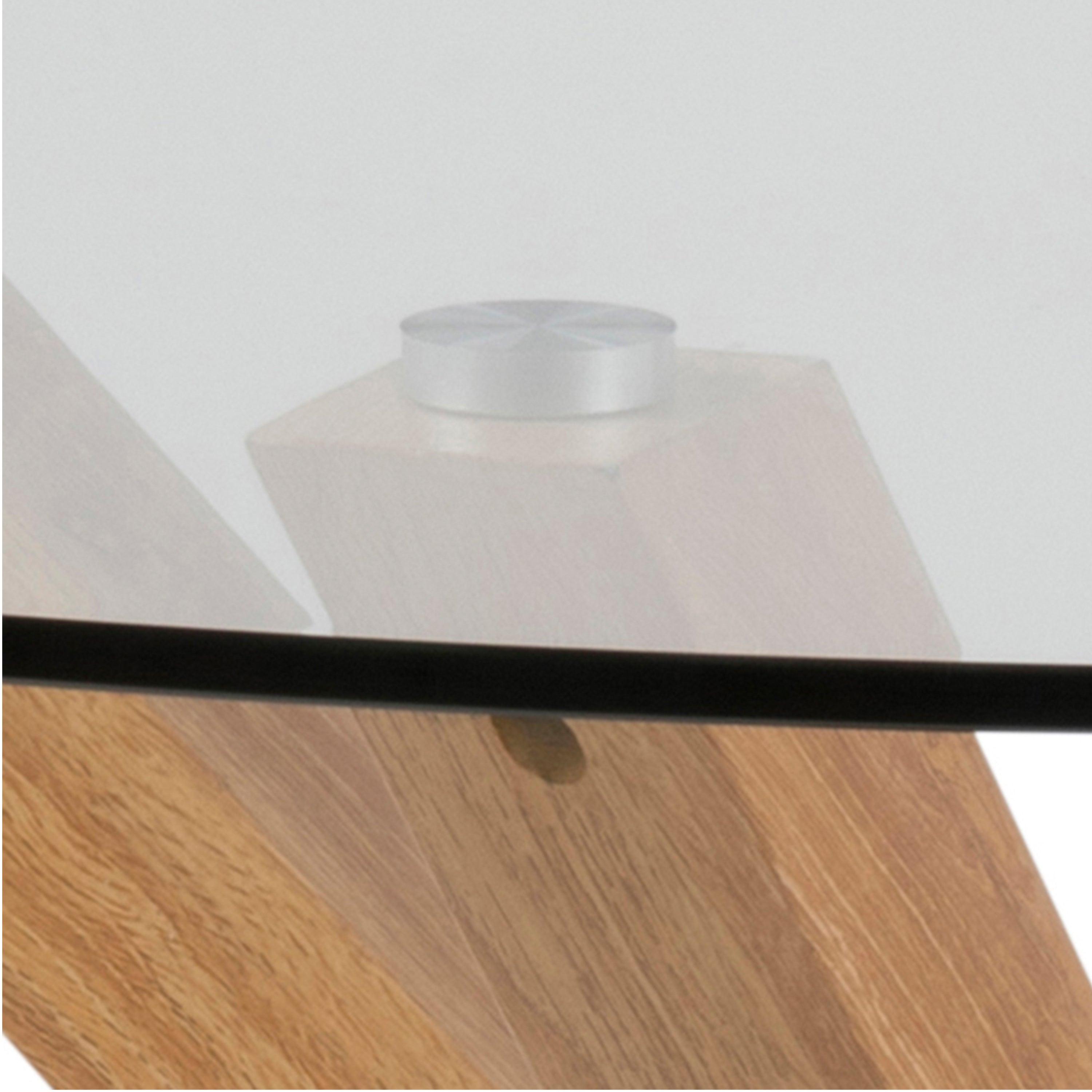 Halo Round Dining Table with Oak Legs - YANDZ HOME