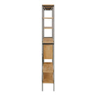 Ansel Bookcase with 1 Sliding Door and 5 Shelves - YANDZ HOME