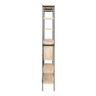 Ansel Bookcase with 1 Sliding Door and 5 Shelves - YANDZ HOME