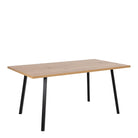 Aldwyn Dining Table in Oak & Black - YANDZ HOME