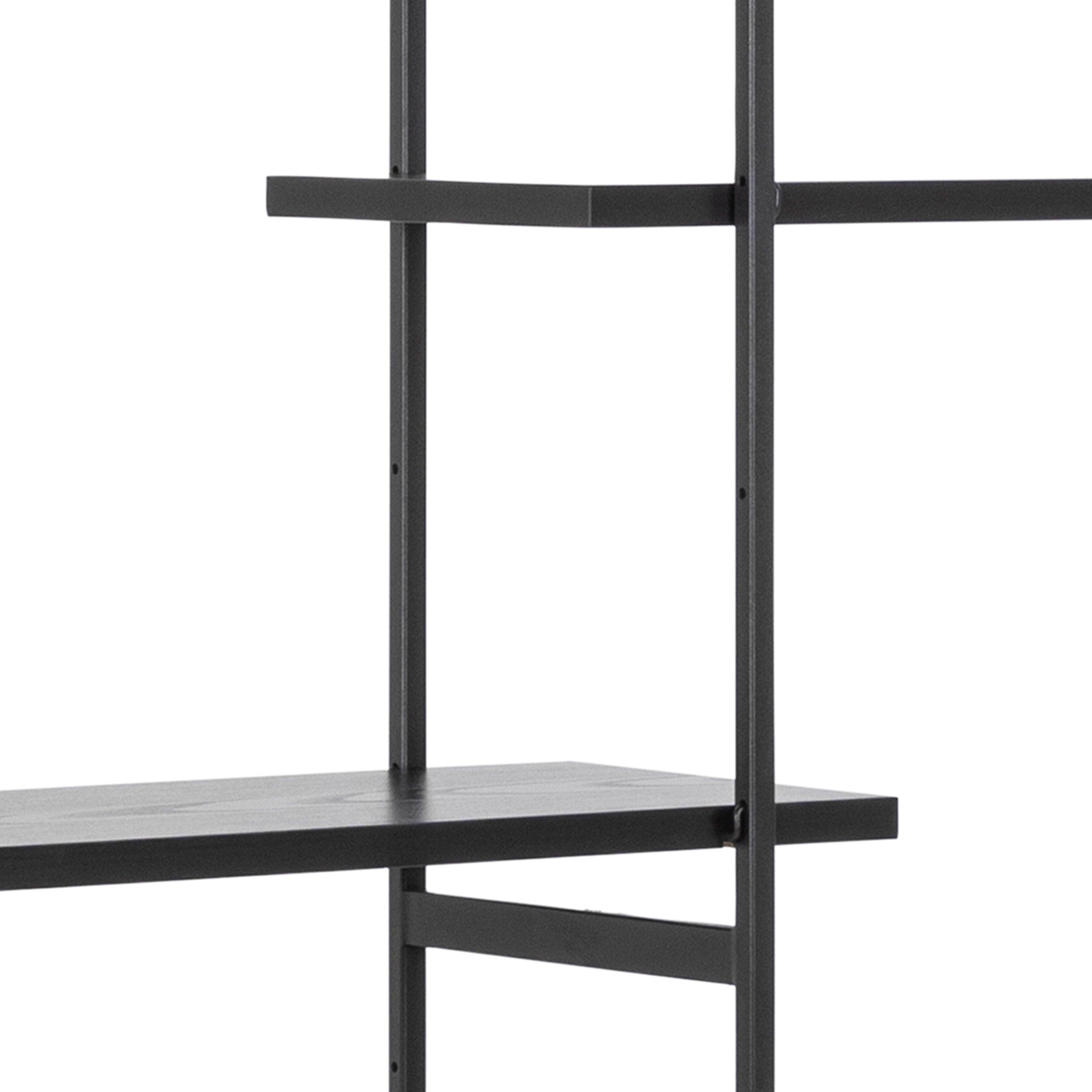 Ansel Bookcase with 1 Sliding Door and 5 Shelves - YANDZ HOME