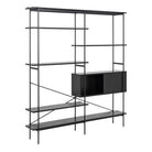 Ansel Bookcase with 1 Sliding Door and 5 Shelves - YANDZ HOME