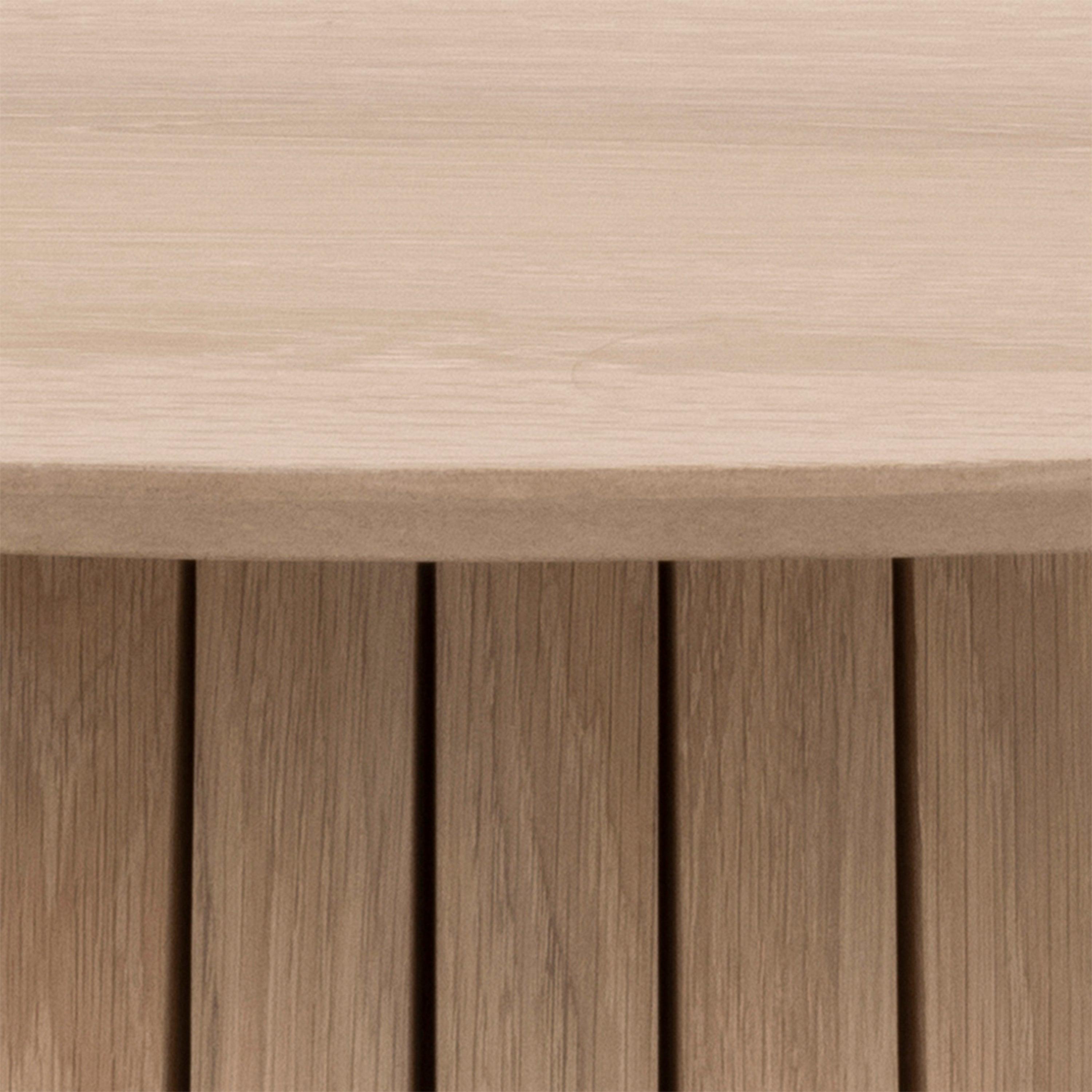 Christina Round Dining Table in Oak - YANDZ HOME