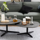 Mayfair Black Ceramic Coffee Table (Small Size) - YANDZ HOME
