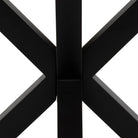 Halo Round Dining Table in Oak & Black - YANDZ HOME
