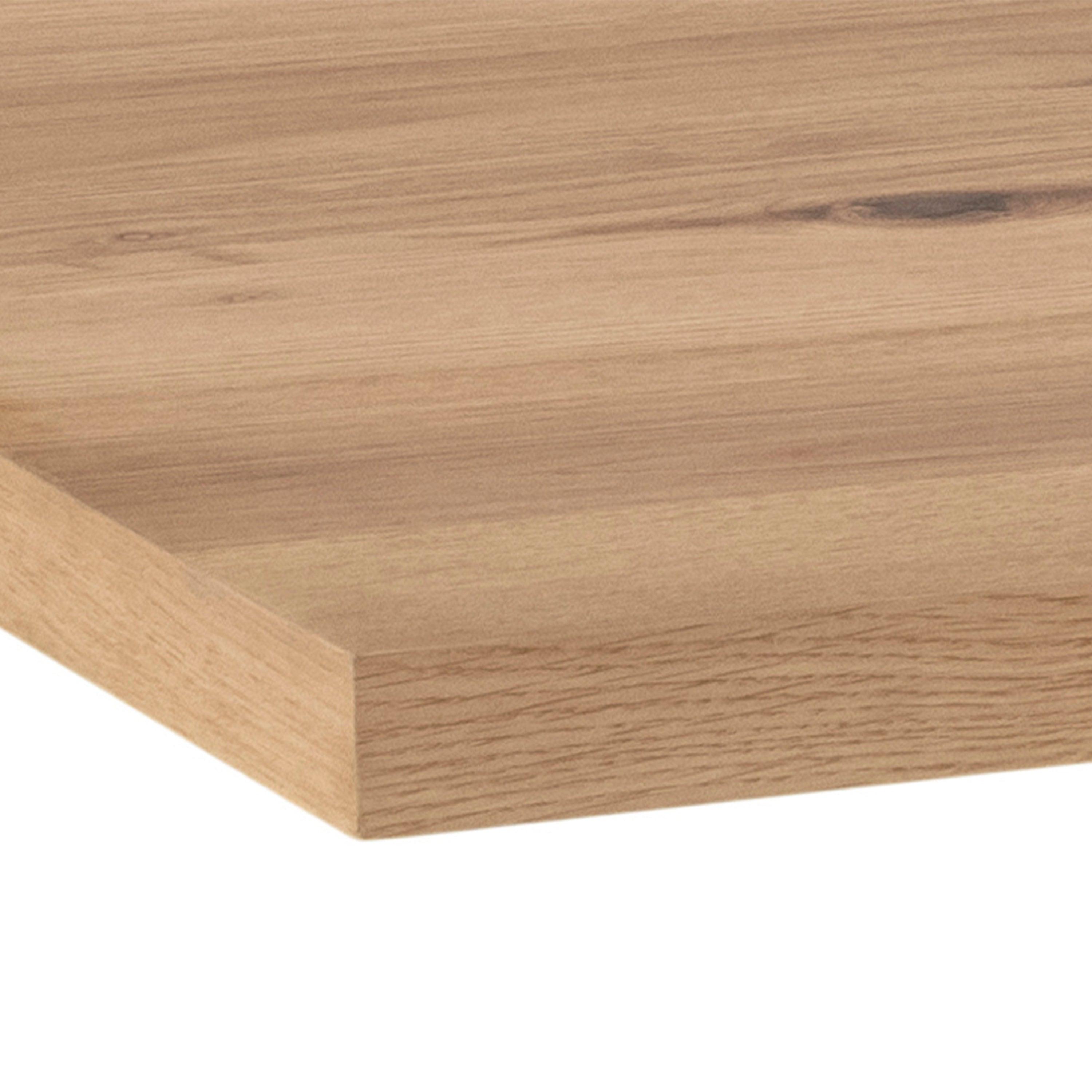 Halo 2 Rectangular Dining Table with Oak Tabletop - YANDZ HOME