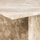 Luna Rectangular Coffee Table With Marble Top (140x70 cm) - YANDZ HOME